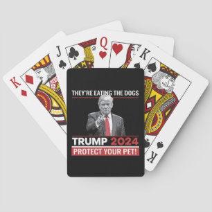Ze eten de honden Trump 2024 debat Pokerkaarten