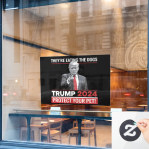 Ze Eten De Honden Trump 2024 Debat  Raamsticker