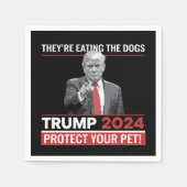 Ze eten de honden Trump 2024 debat Servet (Voorkant)