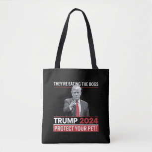 Ze Eten De Honden Trump 2024 Debat  Tote Bag
