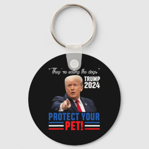 Ze Eten De Honden Trump 2025 Debyte Bescherm Sleutelhanger