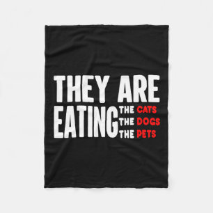 Ze eten de honden - ze eten de katten fleece deken