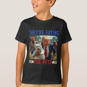 Ze eten de huisdieren Grappig Debat Quote 2024 Do T-shirt