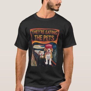 Ze eten de huisdieren honden katten schreeuwen ver t-shirt