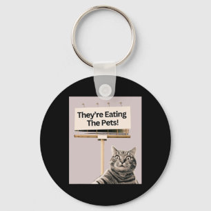 Ze eten de huisdieren honden katten we gaan niet sleutelhanger