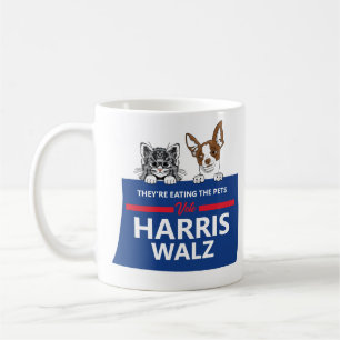 Ze eten de huisdieren - Vote Harris Walz Koffiemok