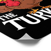 Ze Eten De Kalkoenen - Grappige Thanksgiving Poster (Hoek)