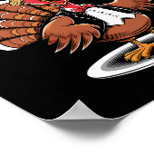 Ze eten de kalkoenen Grappige Thanksgiving Tur Poster (Hoek)