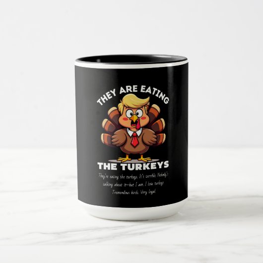 Ze Eten de Kalkoenen  Mok (Midden)