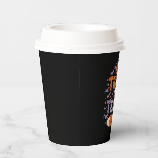 Ze eten Halloween honden, katten en huisdieren Papieren Bekers (Rechts)