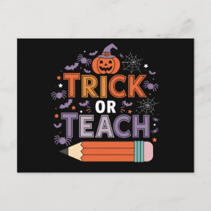 Ze eten honden en katten en huisdieren Halloween Briefkaart