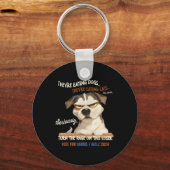 Ze eten honden! Ze eten katten! Stem hard Sleutelhanger (Voorkant)