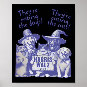 Ze eten honden! Ze eten katten! Vote Kama Poster