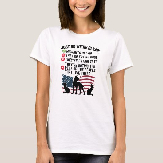 Ze eten huisdieren in Springfield - Harris Walz T-shirt (Voorkant)