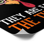 Ze eten kalkoenen Grappige Thanksgiving Turkije Poster (Hoek)