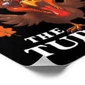 Ze eten Turkije grappige Trump Thanksgiving Poster (Hoek)