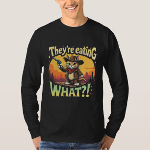 Ze eten wat Trump Election Cat Cowboy T-shirt