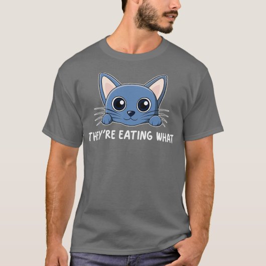 ze eten wat ze eten kat t-shirt (Voorkant)