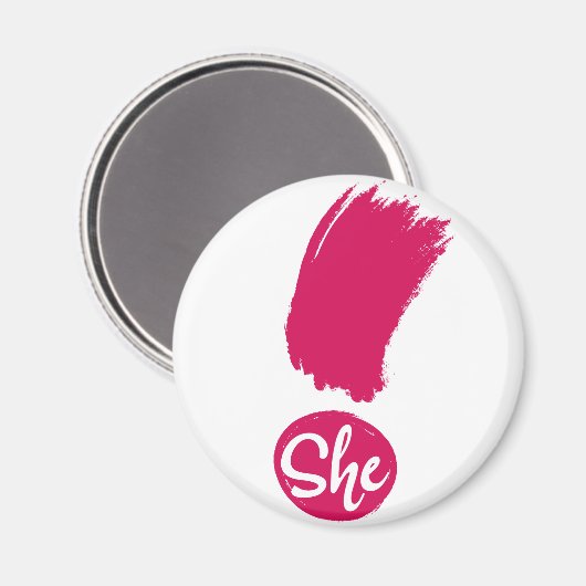 Ze Exclamation Magnet (Voorkant / Achterkant)