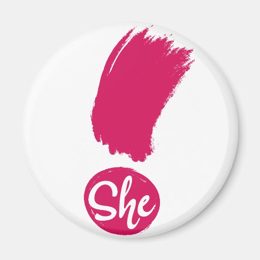 Ze Exclamation Magnet (Voorkant)