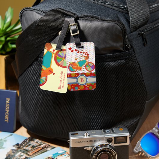 Ze fietser bagagelabel (Voorkant /achterkant)