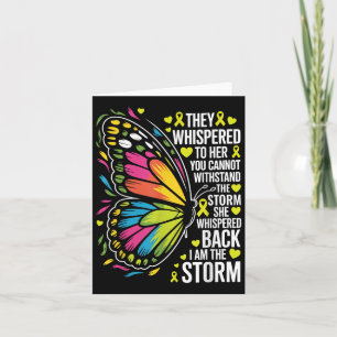 Ze fluisterde dat ik de Storm Childhood Cancer Awa Kaart