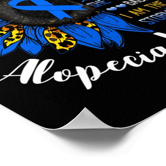 Ze fluisterde dat ik het Storm Alopecia Areata War Poster (Hoek)