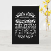 Ze fluisterde terug: Ik ben de storm Kaart (Gele Bloem)