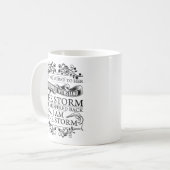 Ze fluisterde terug: Ik ben de storm Koffiemok (Voorkant links)