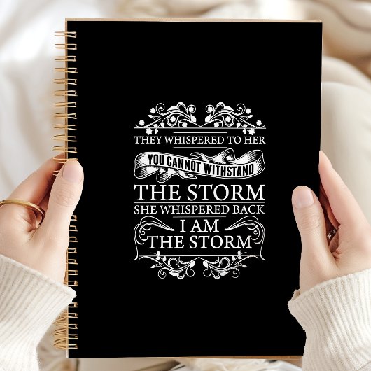 Ze fluisterde terug: ik ben de storm planner
