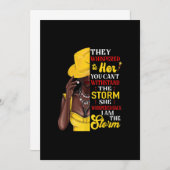 Ze fluisterde terug Ik Ben De Storm Zwarte Geschie Kaart (Voorkant / Achterkant)