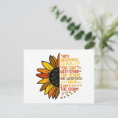 Ze fluisterde terug ik ben het Storm Funny Zonnebl Feestdagenkaart (Staand voorkant)