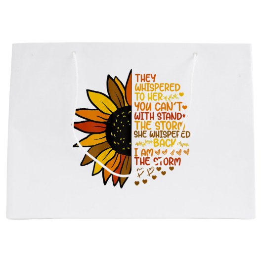 Ze fluisterde terug ik ben het Storm Funny Zonnebl Groot Cadeauzakje (Voorkant)