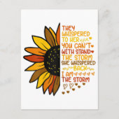 Ze fluisterde terug ik ben het Storm Funny Zonnebl Informatiekaartje (Achterkant)