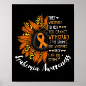 Ze fluisterde terug Ik ben het Storm Leukemie Awar Poster (Voorkant)