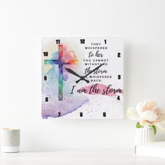 Ze fluisterde terug. Ik ben het storm. Vierkante Klok (Huis)
