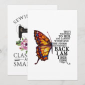 Ze fluisterden haar dat je de storm niet kunt door kaart (Voorkant / Achterkant)