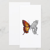 Ze fluisterden haar je kan de storm niet weerstaan bedankkaart (Voorkant / Achterkant)