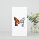 Ze fluisterden haar je kan de storm niet weerstaan bedankkaart (Staand voorkant)