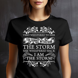 Ze fluisterden haar toe: ik ben de storm Tri-Blend shirt