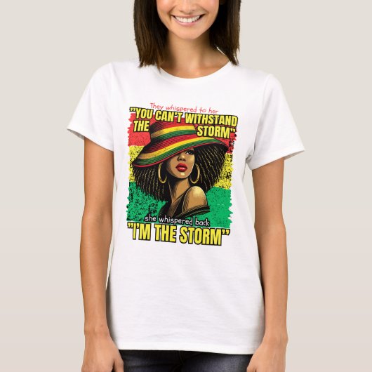 Ze fluisterden tegen haar dat ze vrouwen terug flu t-shirt (Voorkant)