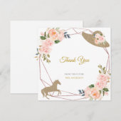 Ze gaan naar het altaar! Derby thema bruiloft Bedankkaart (Voorkant / Achterkant)