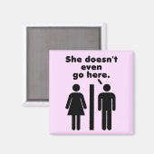 Ze gaat hier niet eens. magneet (Voorkant / Achterkant)
