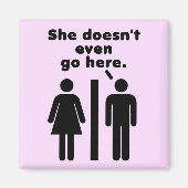 Ze gaat hier niet eens. magneet (Voorkant)