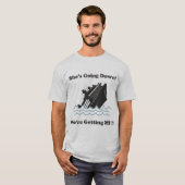 Ze gaat naar beneden t-shirt (Voorkant volledig)