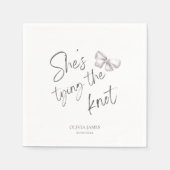 Ze gaat trouwen bridal shower servet (Voorkant)