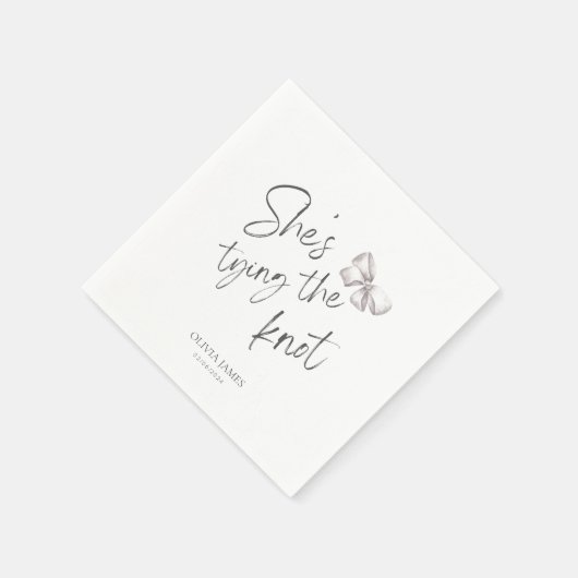 Ze gaat trouwen bridal shower servet (Hoek)