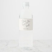 Ze gaat trouwen bruidsdouche waterfles etiket (Voorkant)