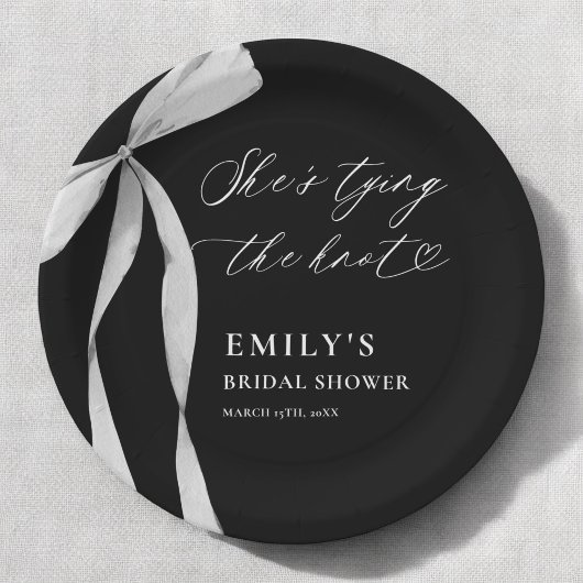 Ze gaat trouwen - Bruidsfeest Papieren Bordje