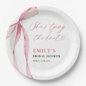 Ze gaat trouwen - Bruidsfeest Papieren Bordje (Voorkant)